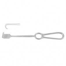 Kocher Retractor 1 Sharp Prong Stainless Steel, 22 cm - 8 3/4"